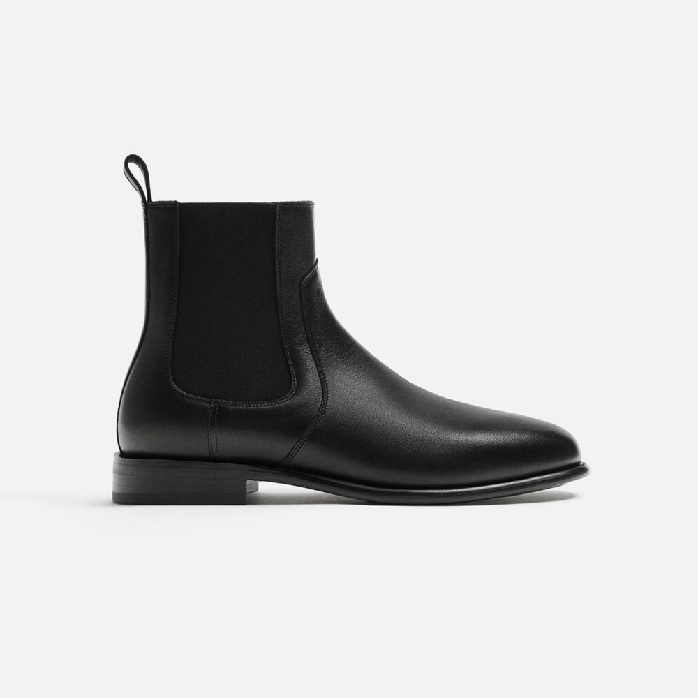 ZARA - Leather Chelsea Boots